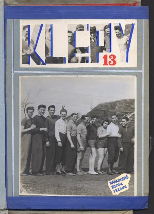 Klepy (“Gossip”) - Klepy (“Gossip”) was a secret magazine created during the Nazi occupation in 1940-19 by a group of Jewish children from České Budějovice who used to meet up at the local 'Jewish Pool' – one of the few places that Jews were allowed to go.  The magazine featured humorous texts with drawings and photographs, which in the course of time devoted increasing attention to such issues as persecution, youth work, emigration, Zionism and so forth. The magazine editor was Rudolf Stadler, the uncle of the people who donated this valuable document to the Jewish Museum. Most of the youngsters from the 'Jewish Pool' in České Budějovice, including the magazine editor Rudolf Stadler, perished during the war.  A member of this group of youngsters was Viktor Kende, the father of Hana Kende (England), and Jiří Kende (Germany) who kindly donated complete and original set of mostly bound copies of the magazine to the Jewish Museum in 2001. This material is now kept in the Persecution Documents collection.
