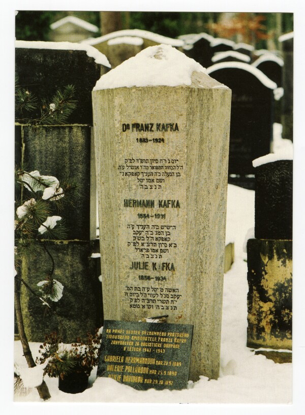 Hrob Franze Kafky - na Novém žid. hřbitově