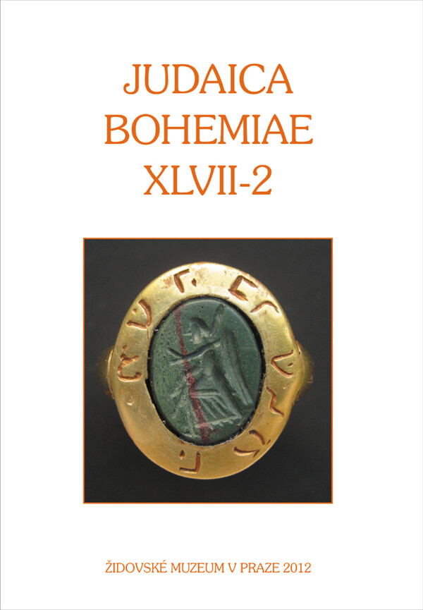 Judaica Bohemiae XLVII-2
