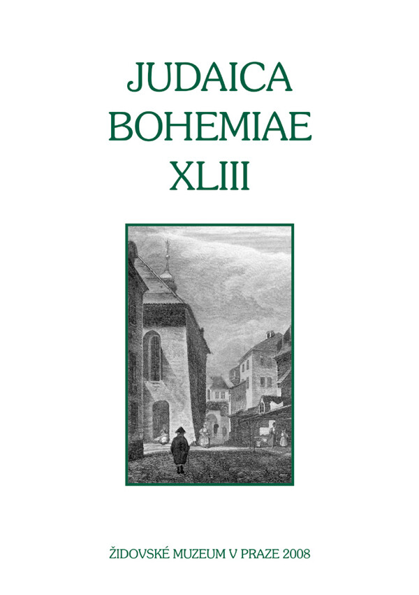 Judaica Bohemiae XLIII