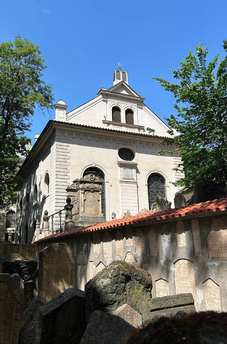 Exterior of the Klausen Synagogue in Prague