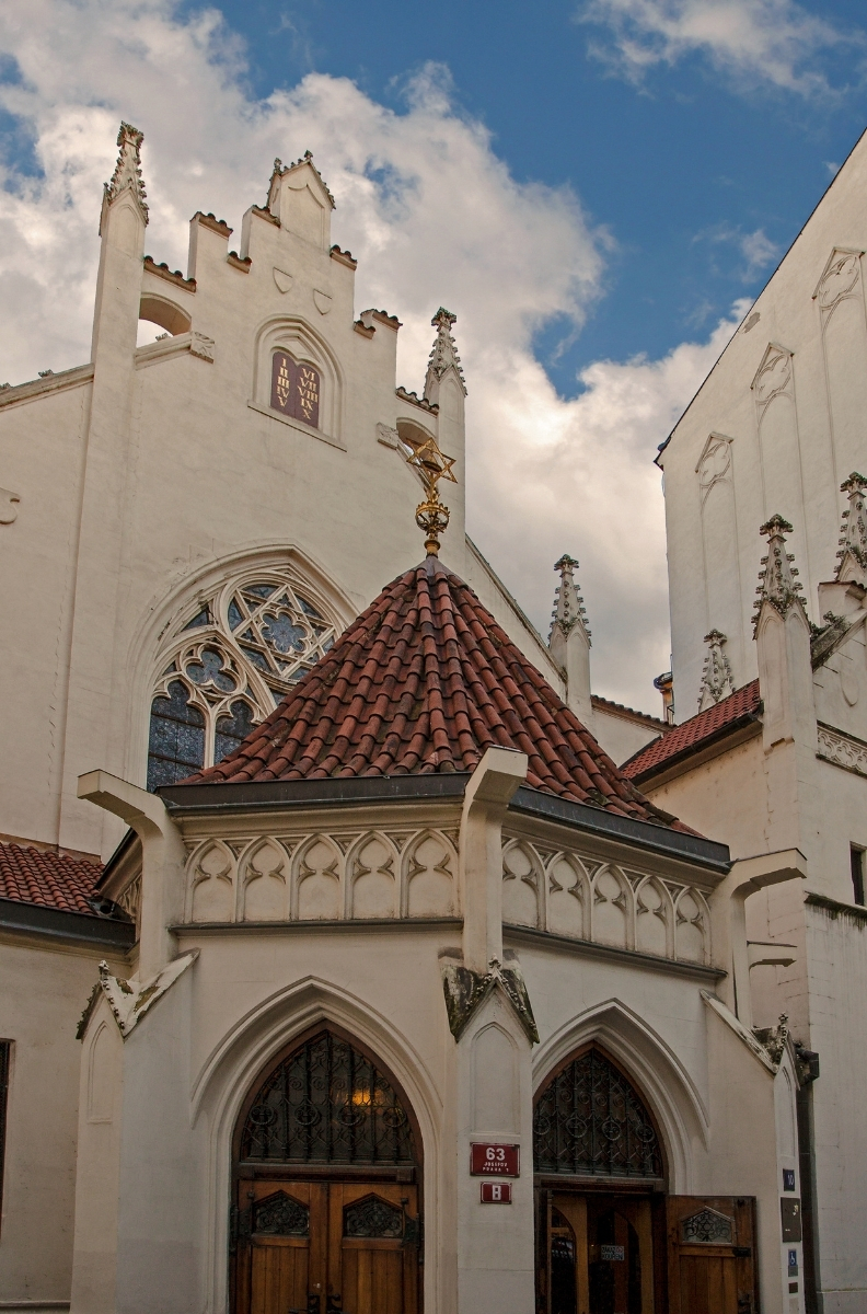 Exterior of the Maisel Synagogue in Prague