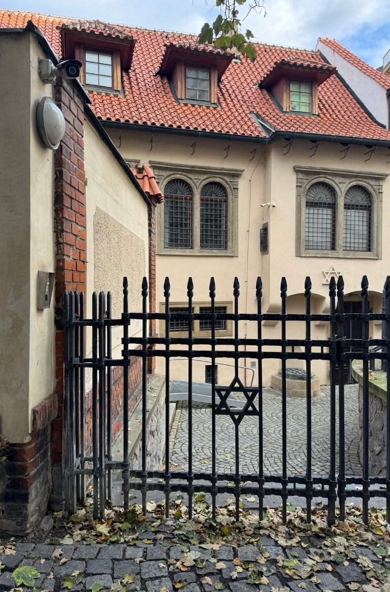 Memorial interior of the Pinkas Synagogue in Prague