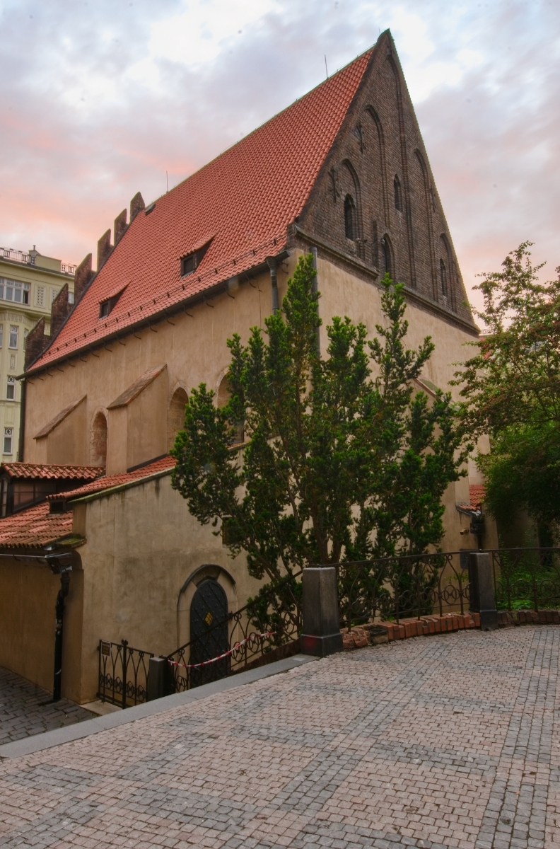 Exterior of the Old-New Synagogue in Prague